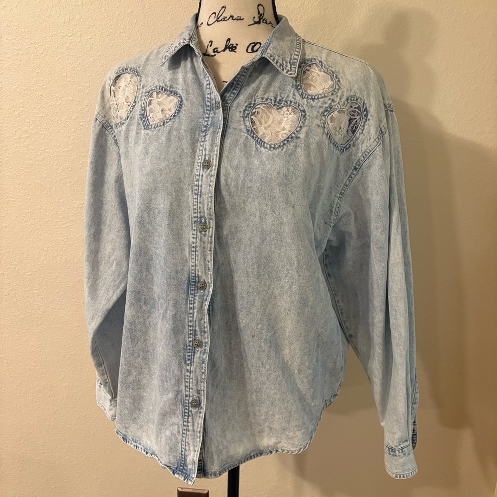 Vintage 90’s Jordache Denim Shirt Size L